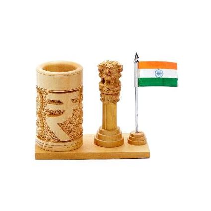 Indian Emblems Pen Stand