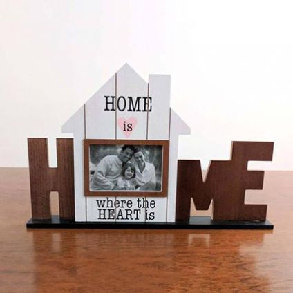 Wooden Home Photo Frame