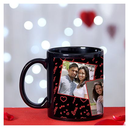 Romantic collage personalize mug