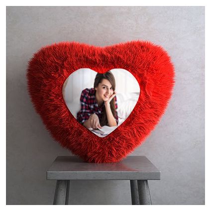 Personalized heart shape cushion