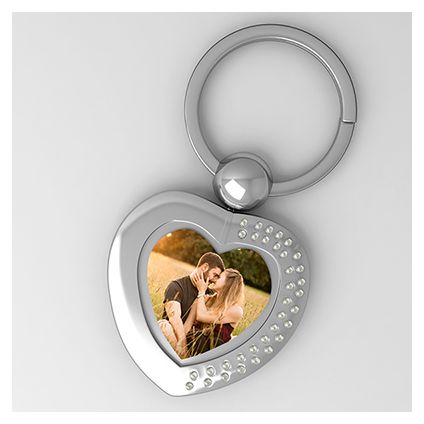 Personalized heart shape key chain