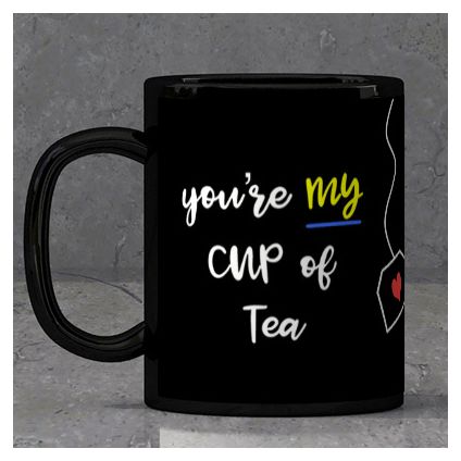 Hug day Black Mug