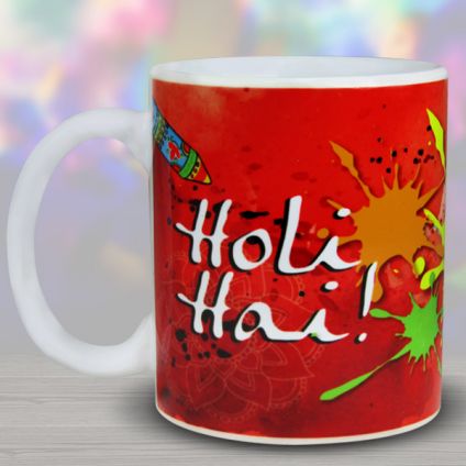 Holi Special White Mug