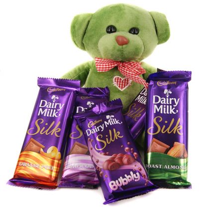 Dairy Milk Silk with Teddy Bear