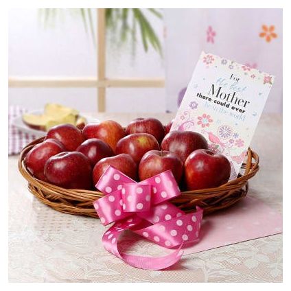 Apple with Greeting Card