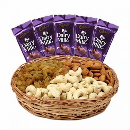 Dry Fruits and dairy milk