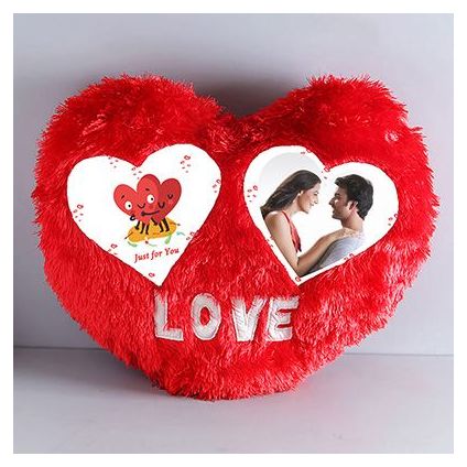 Heart Shape Personalized Pillow