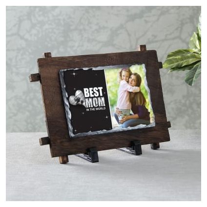 Best Mom Personalized Stone Photo Frame