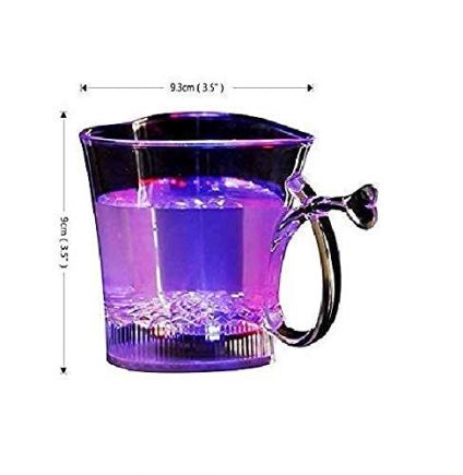 Heart Shape Blinking Led Glass Cup