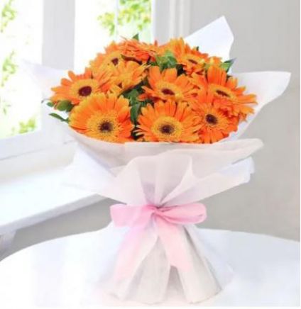 Bunch of Orange Gerberas