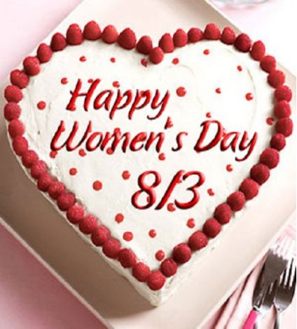 woman day heart shaped cake 1 Kg