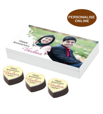 Personalized Anniversary Chocolate Gift Box