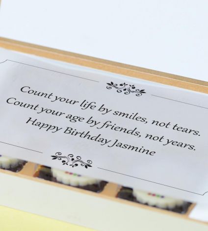 Personalized Chocolate Gift Box for Birthday