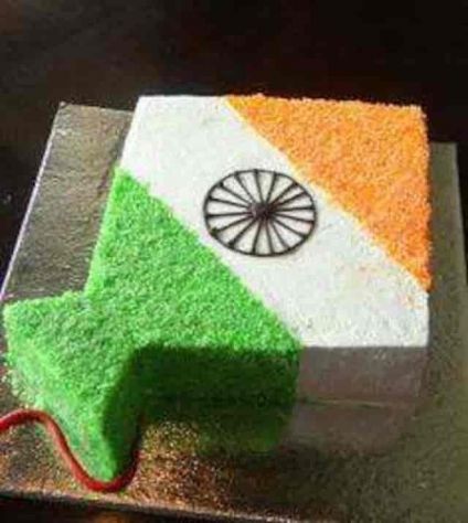 National Tricolor Chocolate Cake