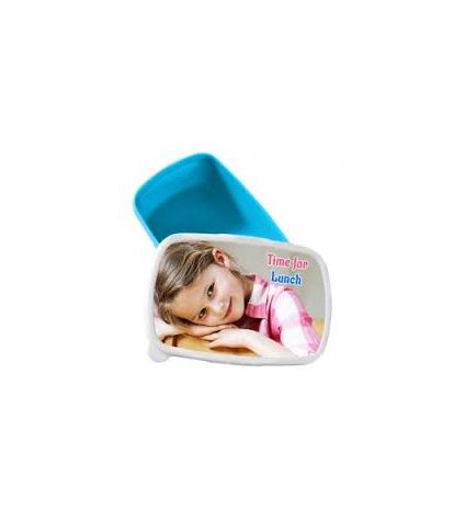 Cute photo Lunch Box -Blue