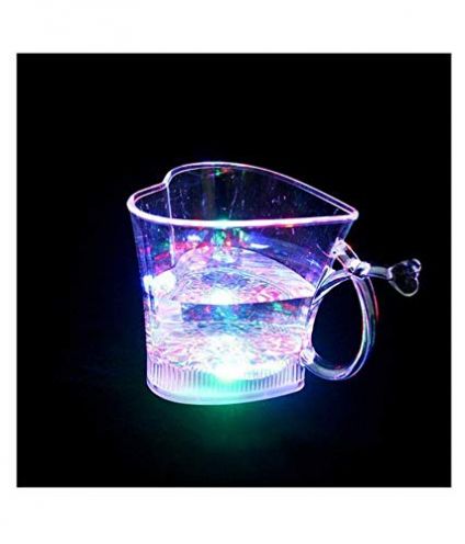 Heart Shape Blinking Led Glass Cup