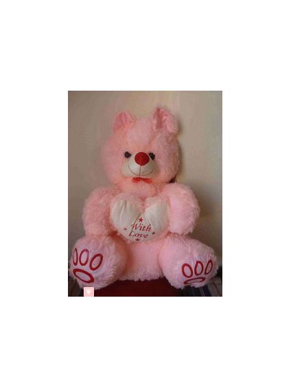 24 inch Cute Pink Teddy bear with little heart