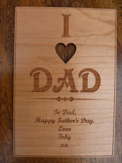 I Love Dad personalized Plaque