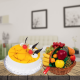 pineapple cake with 3KG fruit basket