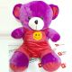 Purple Teddy Bear with Smile