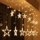 LED Curtain String Lights with 12 Stars