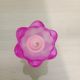 Pink Rose Design Crystal Candle Holder Pink Rose Design Crystal Candle Holder